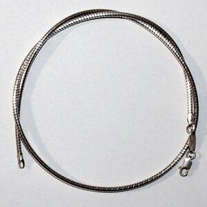 Paolo Romeo Sterling Silver 18 Inch Snake Chain Necklace 16 Grams